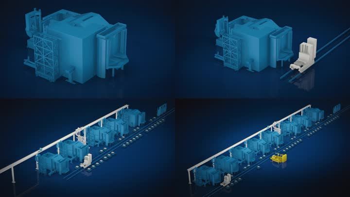 智能生产线3d案例效果赏析